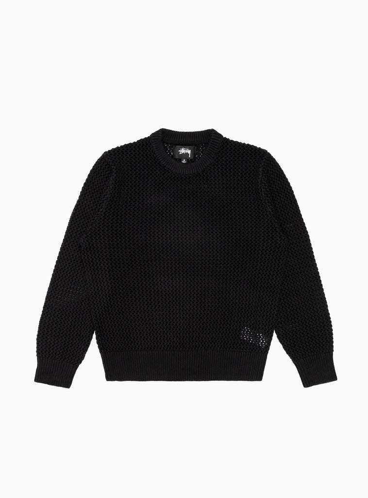 Pig. Dyed Loose Gauge Sweater Black by Stüssy | Couverture & The Garbstore
