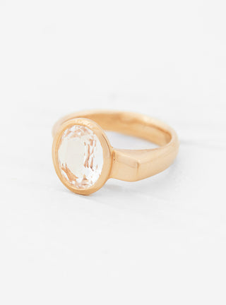 Stone Rock Crystal Gold Plated Ring by Helena Rohner | Couverture & The Garbstore