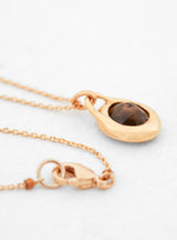 Stone Smokey Vapoured Quartz Gold Plated Necklace by Helena Rohner | Couverture & The Garbstore