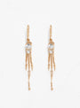 Moonstone & Diamond Long Dangling Earrings by Celine Daoust | Couverture & The Garbstore