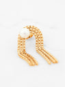 Arcade Pearl Gold-Plated Silver Single Earring