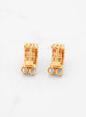 Day or Night Gold Plated Silver Earrings