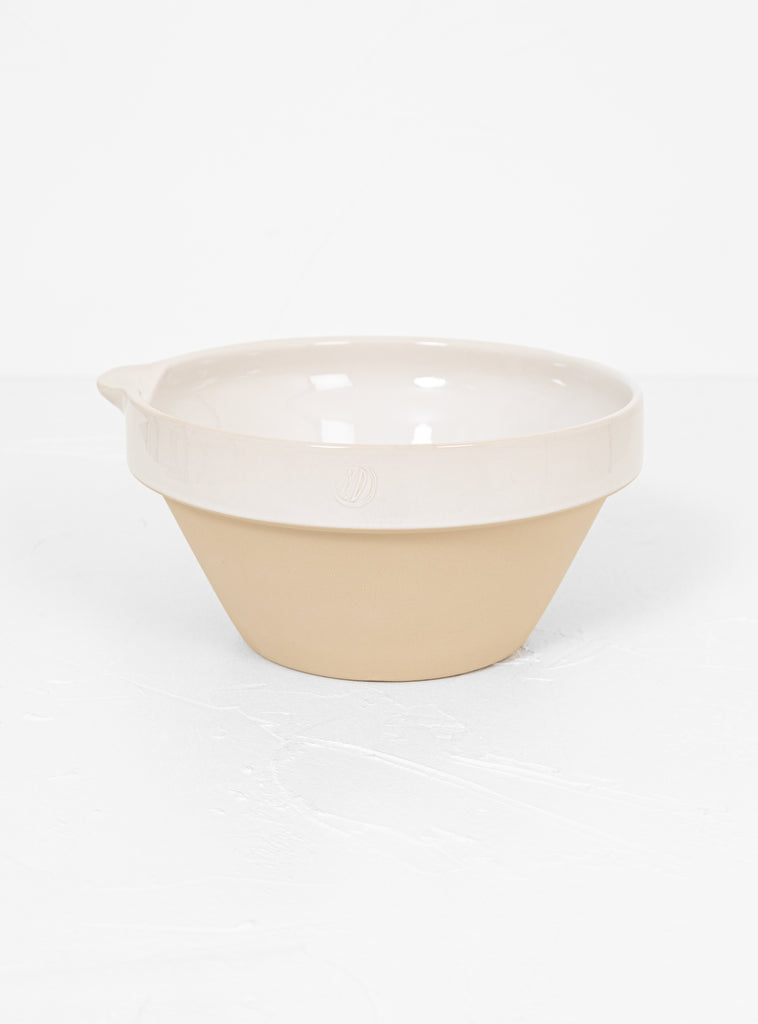Bowl With Lip No. 8 White & Natural