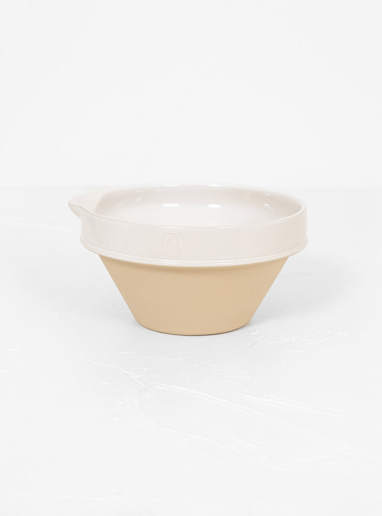 Bowl With Lip No. 6 White & Natural