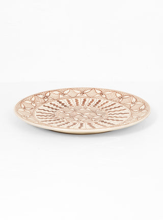 Arab Flat Plate Light Brown by Enza Fasano Ceramiche | Couverture & The Garbstore