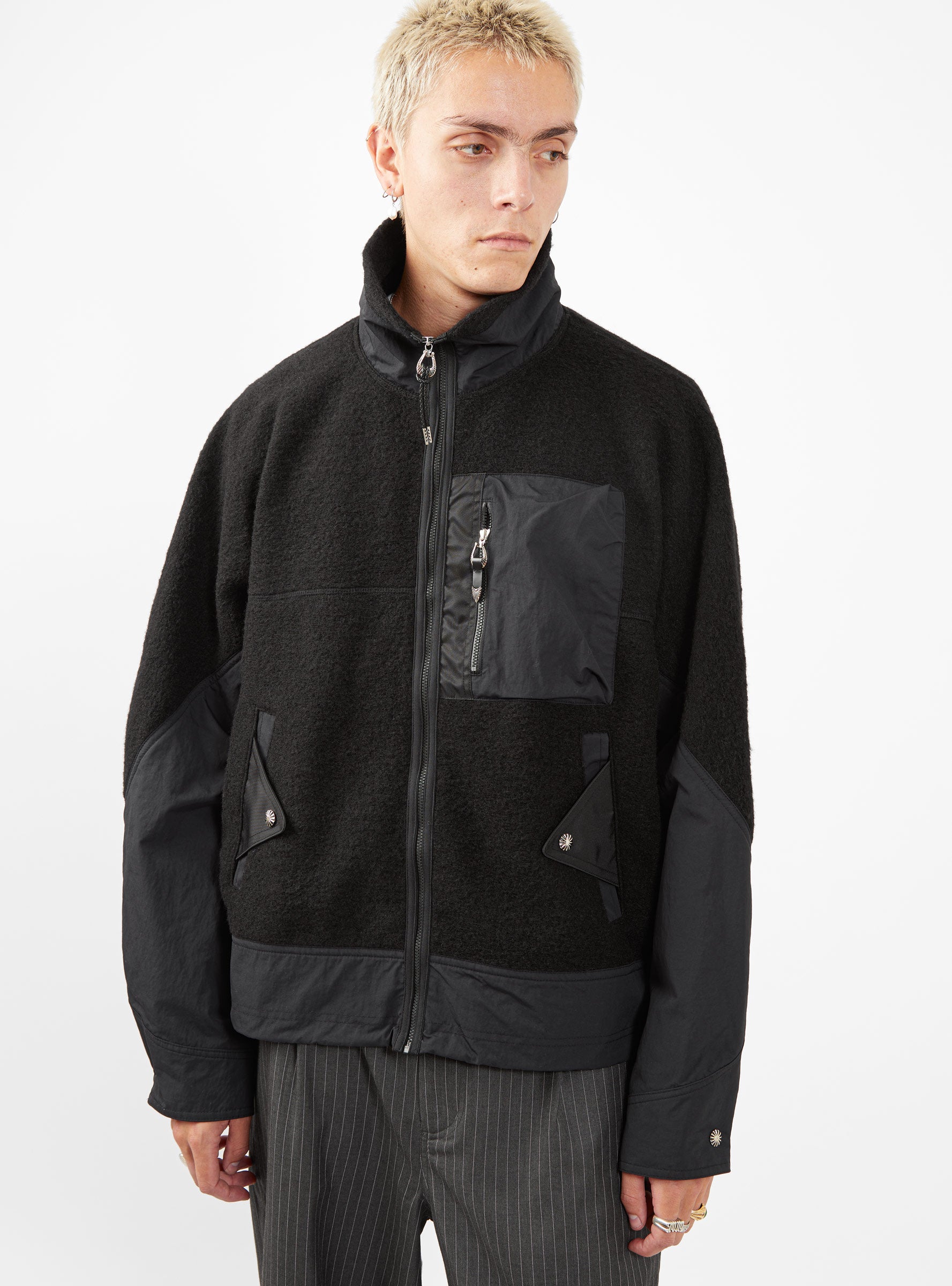 Wool Jersey Blouson Jacket Black by TOGA VIRILIS | Couverture