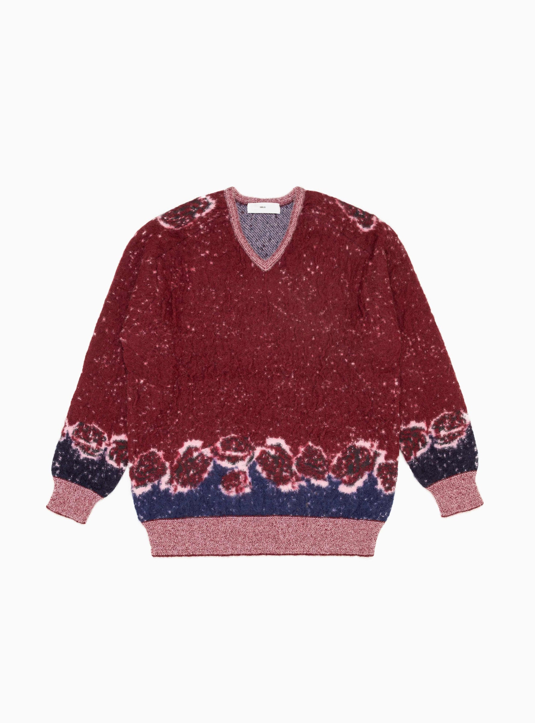 Jacquard Sweater Dark Red by TOGA VIRILIS   Couverture & The Garbstore