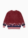 Jacquard Sweater Dark Red