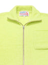 Boucle Zip Up Cardigan Lime Green