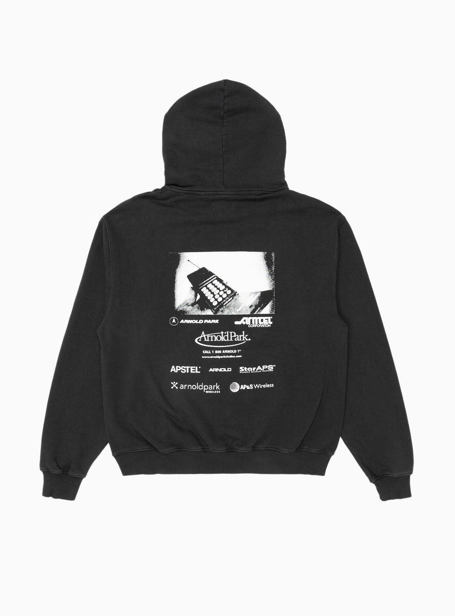 Cellular Multi Logo Hoodie Faded Black by Arnold Park Studios ...