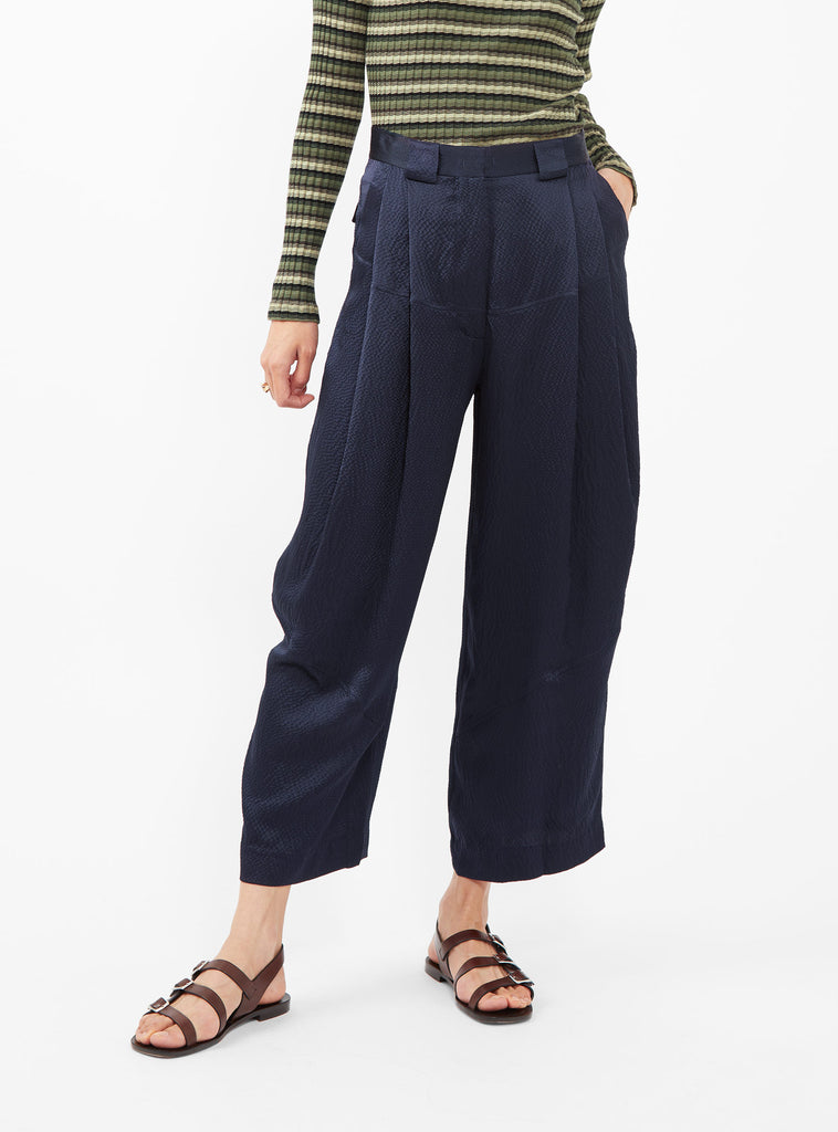 Cropped Divide Trousers Navy by Rachel Comey | Couverture & The Garbstore