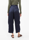 Cropped Divide Trousers Navy