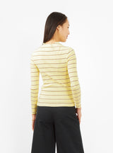 Niba T-shirt Yellow & Burgundy Stripe by Bellerose | Couverture & The Garbstore