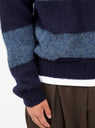 Suedehead Sweater Navy & Blue Stripe