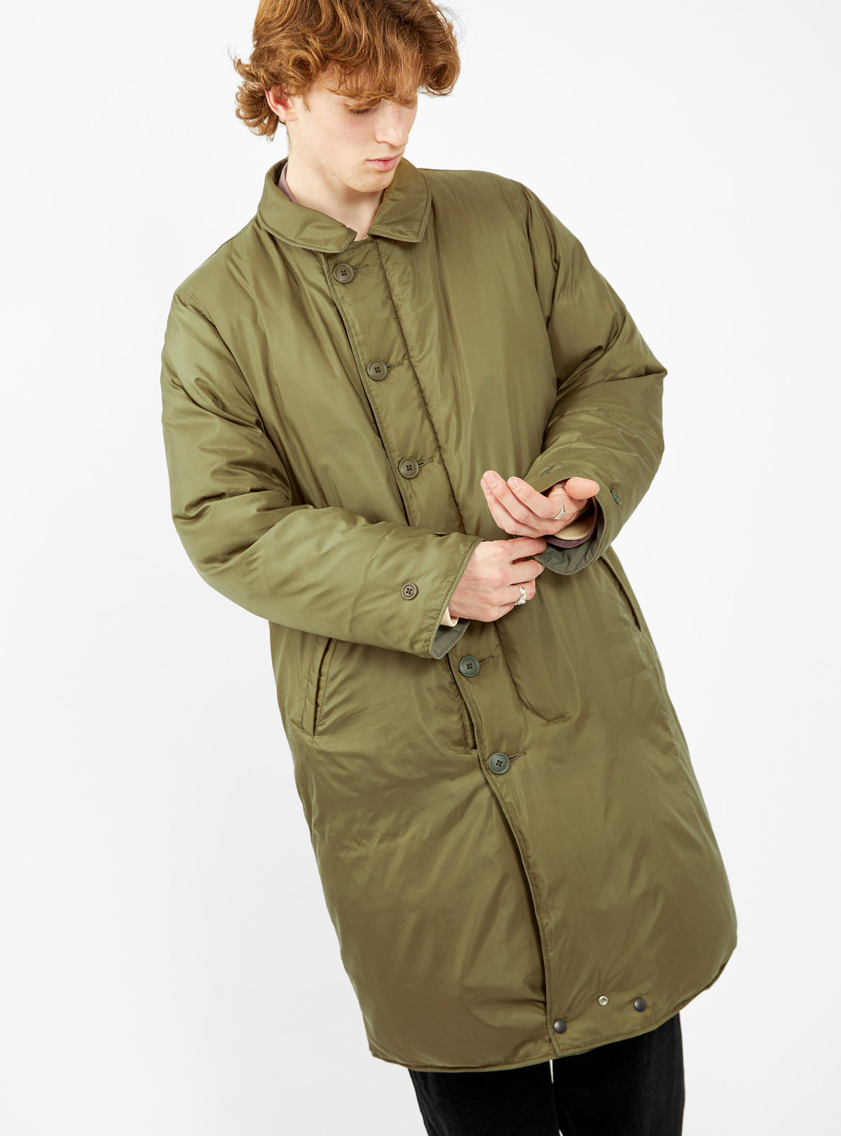 Remi Reversible Down Coat Olive by Pilgrim Surf + Supply 
