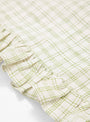 Vanukas Tea Towel Off White & Green Check by Projektityyny | Couverture & The Garbstore