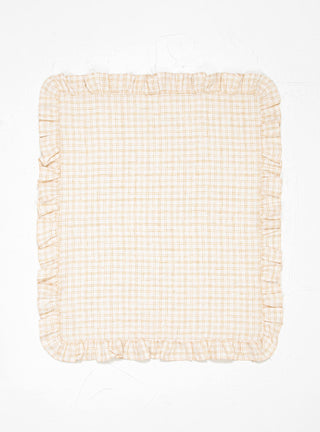 Vanukas Tea Towel Off White & Orange Check by Projektityyny | Couverture & The Garbstore