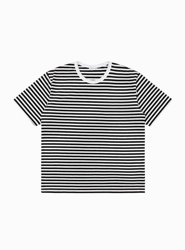 COOLMAX Stripe Short Sleeve Tee Black & White
