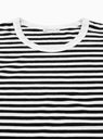 COOLMAX Stripe Short Sleeve Tee Black & White