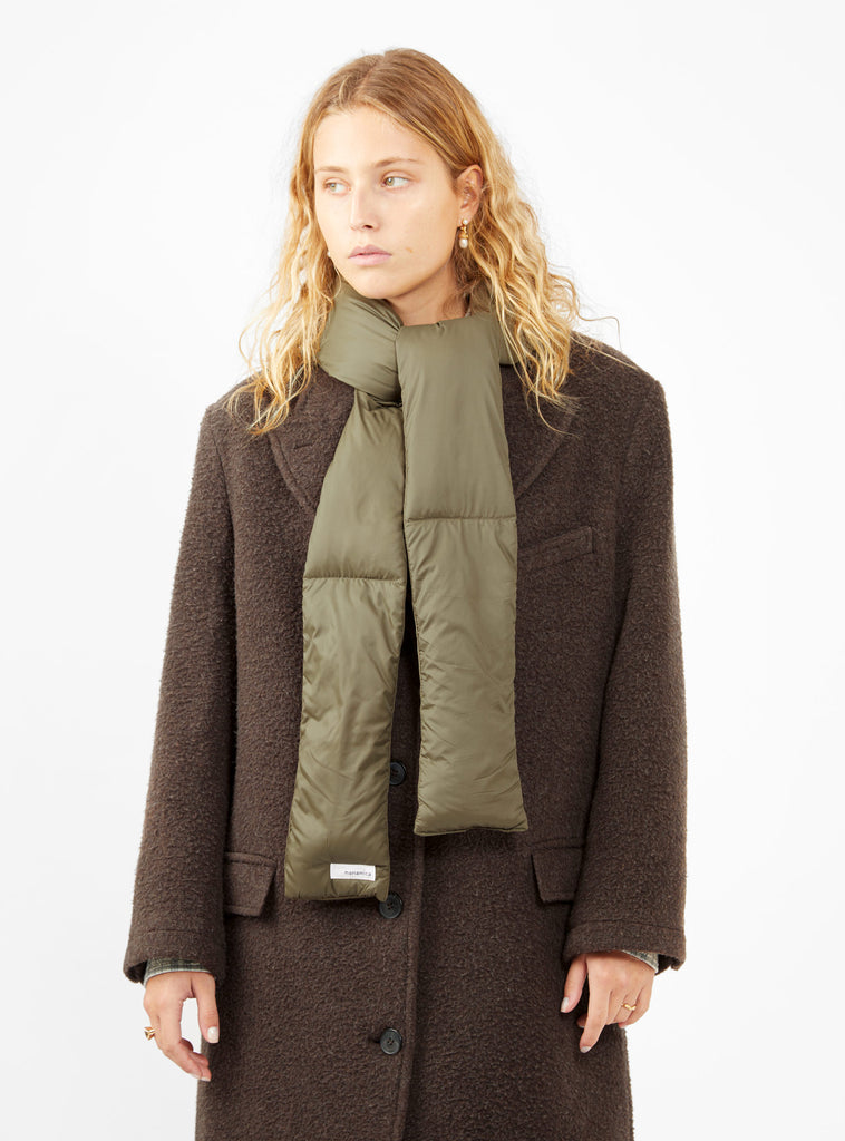 Down Muffler Scarf Khaki by nanamica | Couverture & The Garbstore