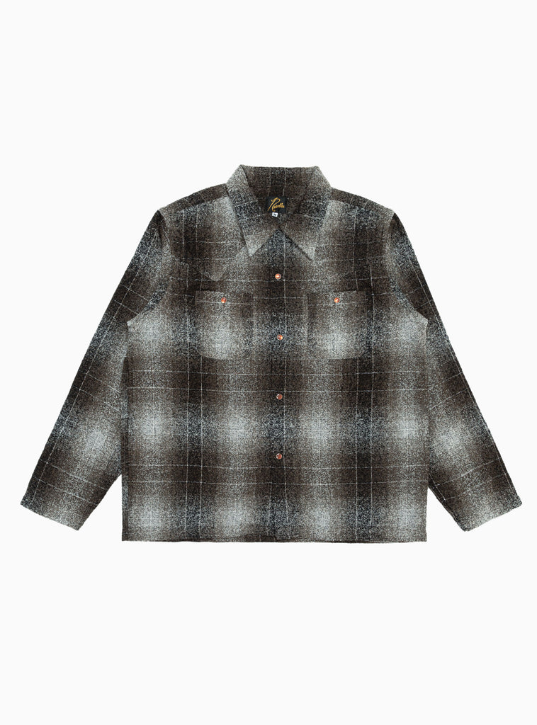 Cowboy One-Up Shirt Brown Check by Needles | Couverture & The Garbstore