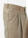 Deep Tuck Pressed Trousers Olive
