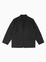 Relaxed Wool Jacket Ink Black by Still By Hand | Couverture & The Garbstore