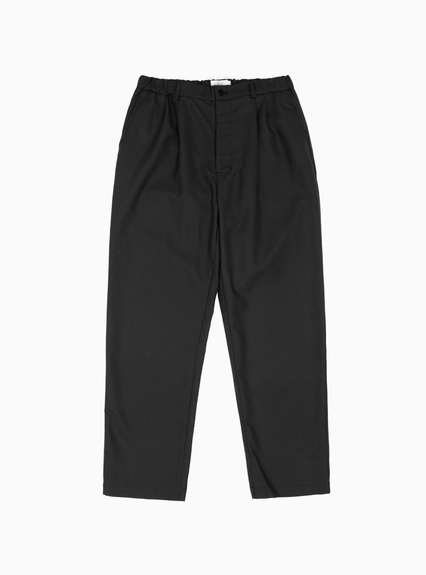 Relaxed Wool Trousers Ink Black by Still By Hand | Couverture & The ...