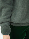Boucle Crew Sweater Green
