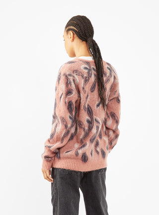 Mohair Cardigan Pink Paisley by Needles | Couverture & The Garbstore