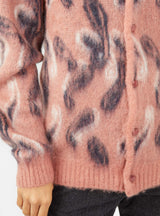 Mohair Cardigan Pink Paisley by Needles | Couverture & The Garbstore