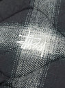 Plaid Nylon Liner Vest Black