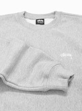 Stock Logo Sweatshirt Heather Grey by Stüssy | Couverture & The Garbstore
