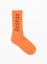 Helvetica Crew Socks Orange