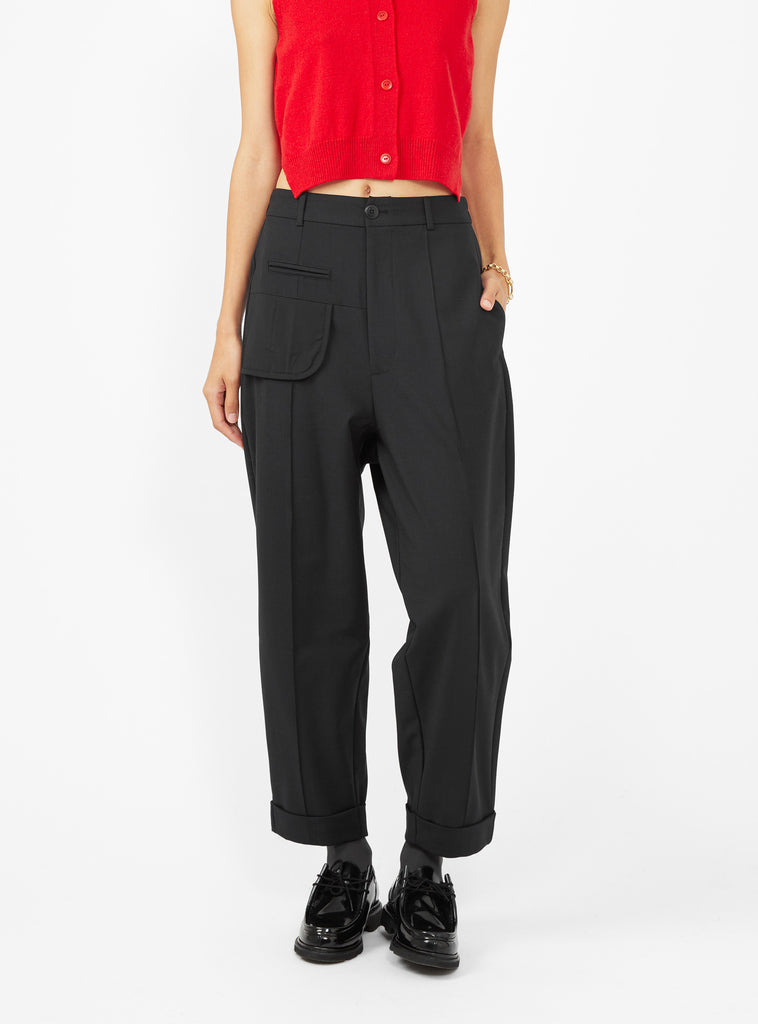 Tailoring Seam Trousers Black by Cordera | Couverture & The Garbstore