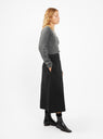 Wrap Seersucker Skirt Black by mfpen | Couverture & The Garbstore