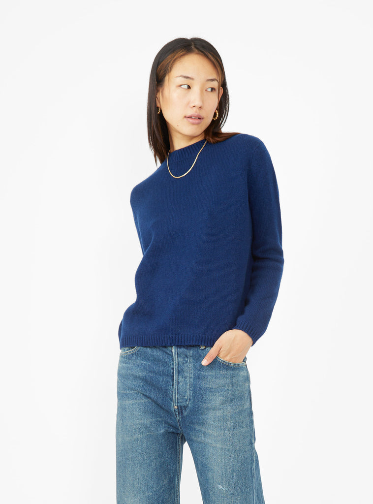 Boxy Sweater Midnight Blue by Himalayan Cashmere | Couverture & The Garbstore