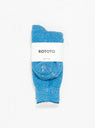 Double Face Merino Wool Crew Socks Blue