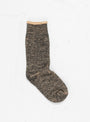 Double Face Merino Wool Crew Socks Black & Brown by ROTOTO | Couverture & The Garbstore