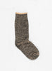 Double Face Merino Wool Crew Socks Black & Brown by ROTOTO | Couverture & The Garbstore