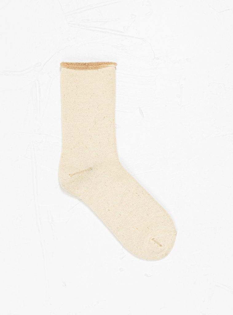 Double Face Cozy Sleeping Socks Ivory & Beige by ROTOTO | Couverture & The Garbstore