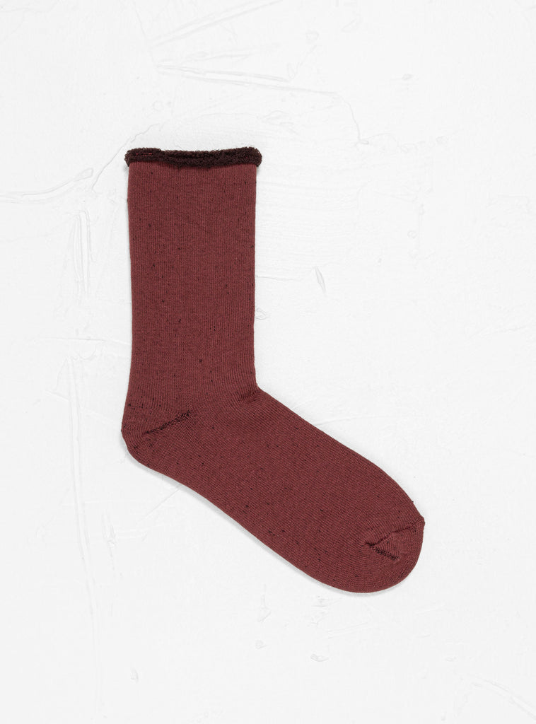 Double Face Cozy Sleeping Socks Bordeaux Red by ROTOTO | Couverture & The Garbstore
