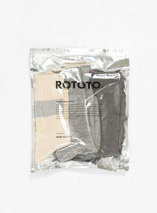 Special Trio Socks Grey & Off White by ROTOTO | Couverture & The Garbstore