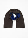 Reversible Chunky Muffler Scarf Charcoal & Blue by ROTOTO | Couverture & The Garbstore