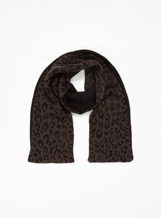 Reversible Chunky Muffler Scarf Charcoal Leopard by ROTOTO | Couverture & The Garbstore