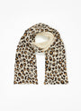 Reversible Chunky Muffler Scarf Ivory & Brown Leopard by ROTOTO | Couverture & The Garbstore