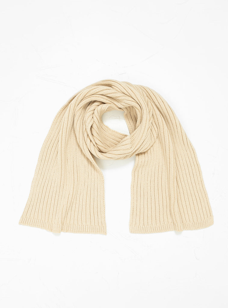 Cozy Chunky Rib Muffler Scarf Light Beige by ROTOTO | Couverture & The Garbstore