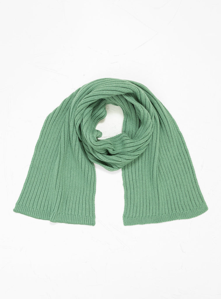 Cozy Chunky Rib Muffler Scarf Light Green by ROTOTO | Couverture & The Garbstore