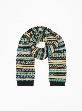 Fairisle Pattern Sockstole Scarf Green & Black by ROTOTO | Couverture & The Garbstore