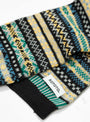 Fairisle Pattern Sockstole Scarf Green & Black by ROTOTO | Couverture & The Garbstore